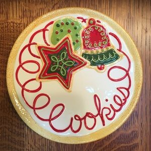 Fitz and Floyd Christmas cookie plate